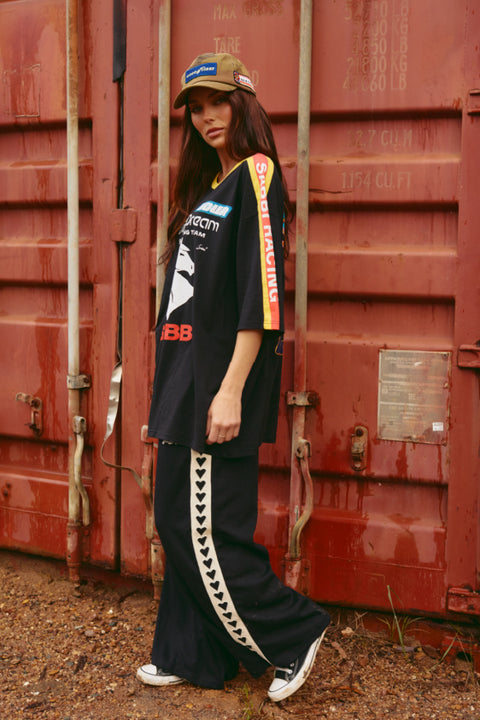 The Raving Hearts Pants - Black