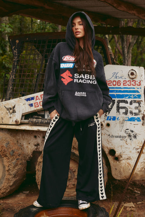 The Raving Hearts Pants - Black