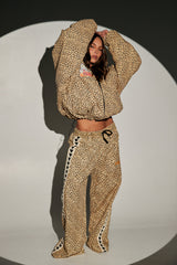 The Raving Heart Pants - Drill Leopard