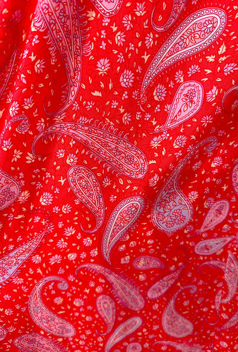 Mia Maxi Dress - Red Paisley