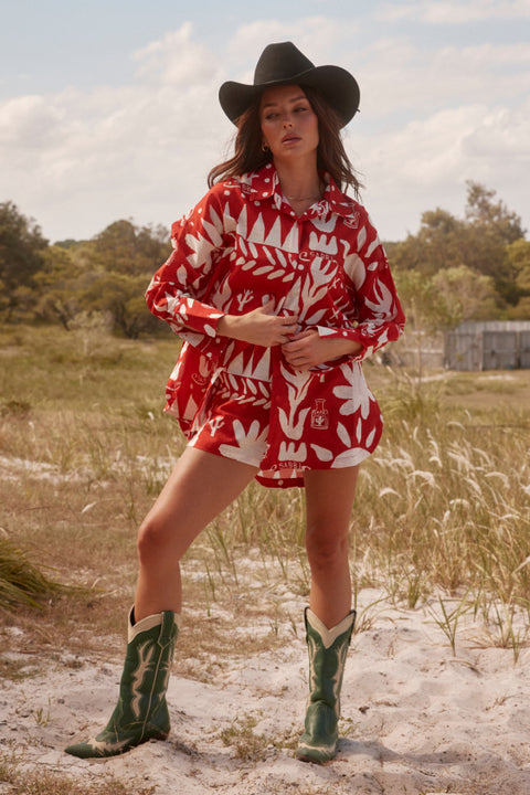 The Don Julio Shirt -Red Margie