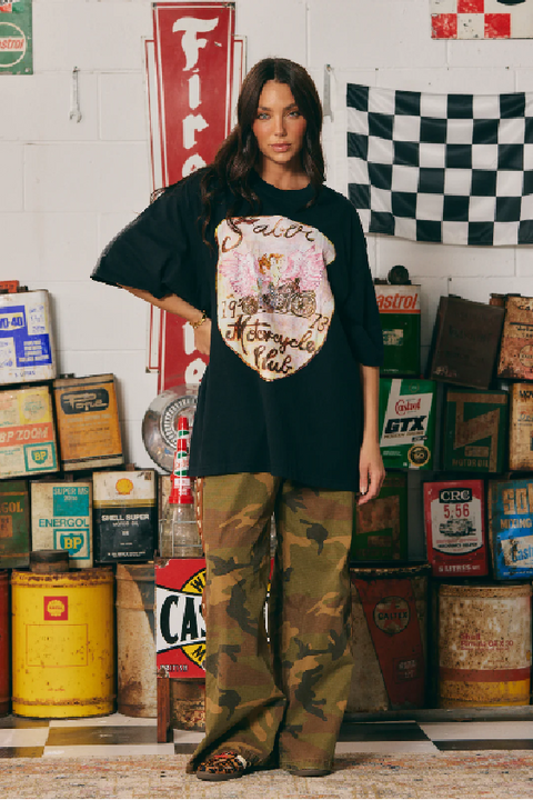 Ride or Die Tee - Washed Black