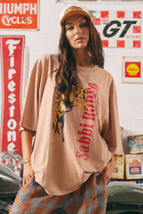 The Very Oversized Rodeo Tee - Blush