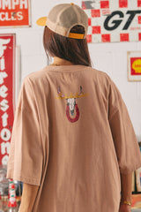 The Very Oversized Rodeo Tee - Blush
