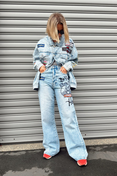 Mermaid Racing Denim Jean