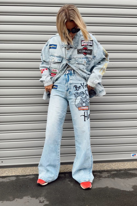 Mermaid Racing Denim Jean