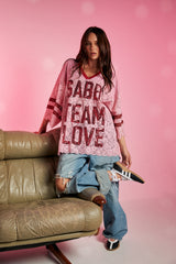 Team Love Jersey - Pink Lace