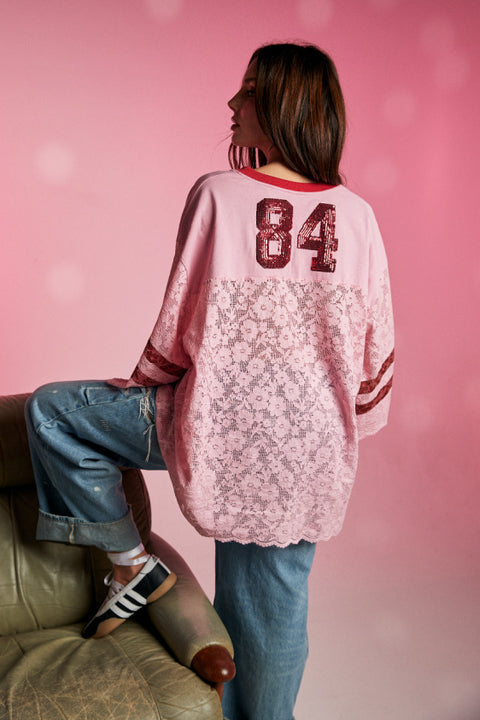 Team Love Jersey - Pink Lace