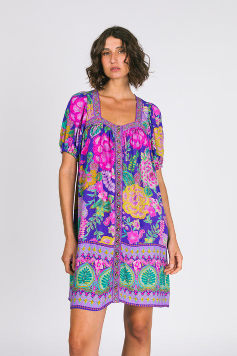 Savannah Mini Dress - Hibiscus