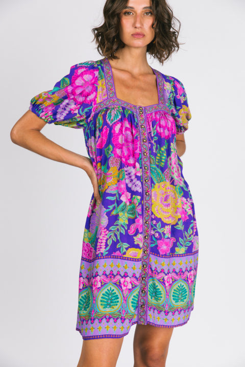 Savannah Mini Dress - Hibiscus