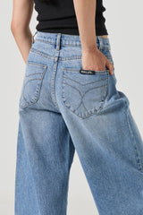 Gigi Barrel Jean - Brad Blue