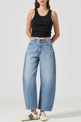 Gigi Barrel Jean - Brad Blue