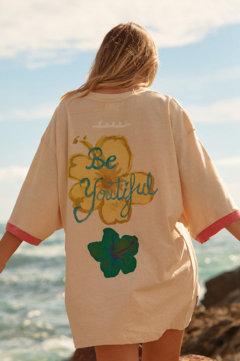 The Seas The Day Hotel Tee - Sand