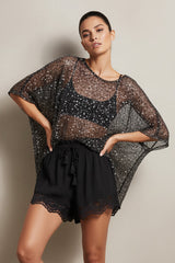 Gilded Hour Mesh Sequin - Black