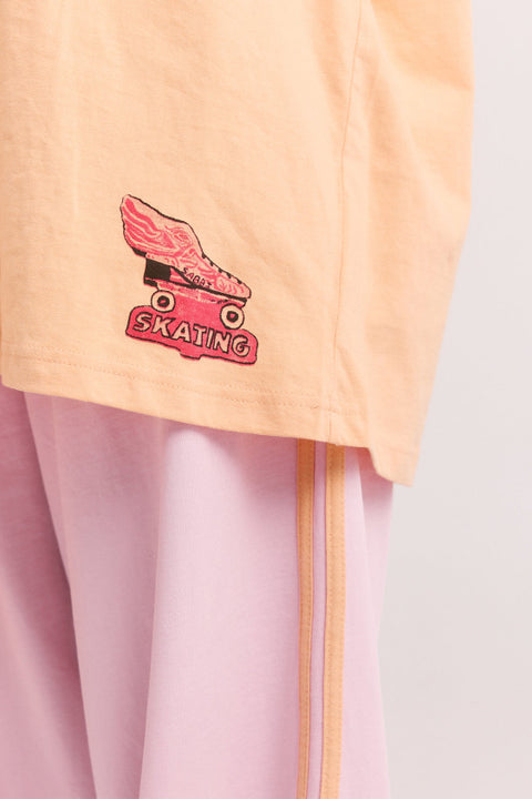 Skate Don't Hate Tee - Peach