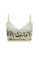 Snow Leopard Lace Bralette - Animal