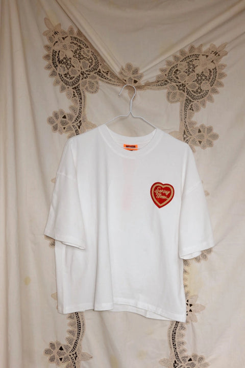 Sorry Mom Tee - White