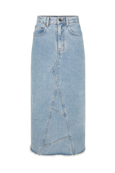 Eve Denim Skirt - Sun Washed Blue