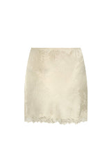 Dubois Bias Mini Skirt - Pearl