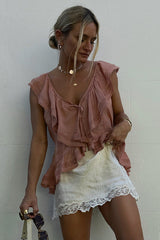 Dubois Bias Mini Skirt - Pearl