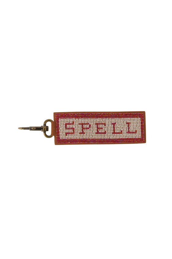 Spell Beaded Keyring - Pink
