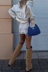 Dubois Bias Mini Skirt - Pearl