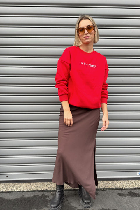 Spicy Margs Sweatshirt - Red