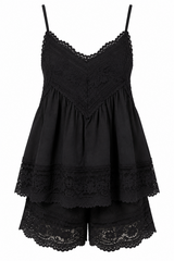 Sunday Lace Cami - Noir **PRE ORDER