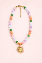 Sunny Gem Necklace - Multi Bead