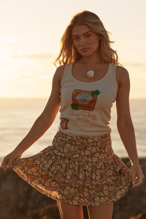 The Rara Skirt - Brown Seas