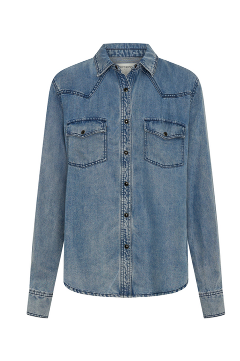 Tencel Western Shirt - Blue
