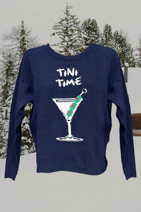 Tini Time Sweater - Navy