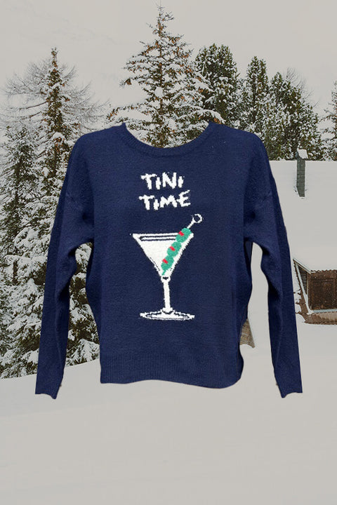 Tini Time Sweater - Navy