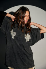 Sparkle Titty Tee - Black
