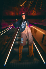Tokyo Plaid Jort