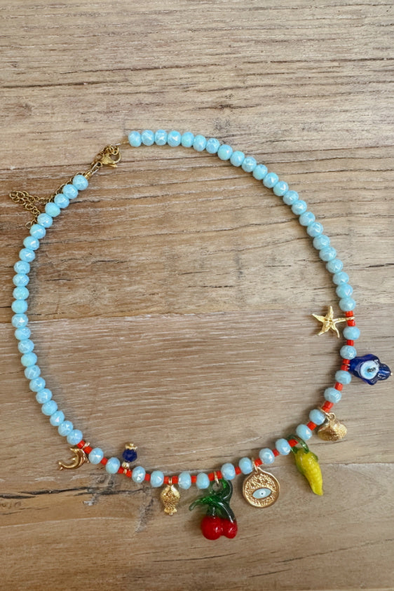 Tropical Fruit Charm Necklace