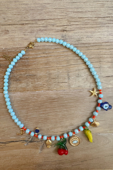 Tropical Fruit Charm Necklace