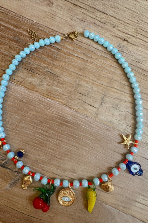 Tropical Fruit Charm Necklace