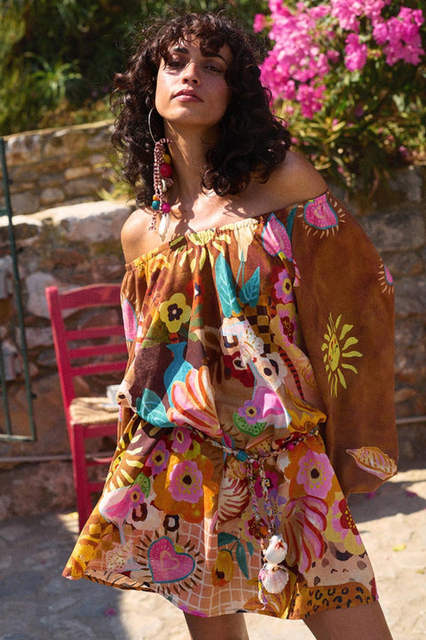 Birth of Venus Tunic - Caramel