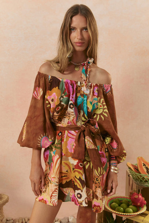 Birth of Venus Tunic - Caramel