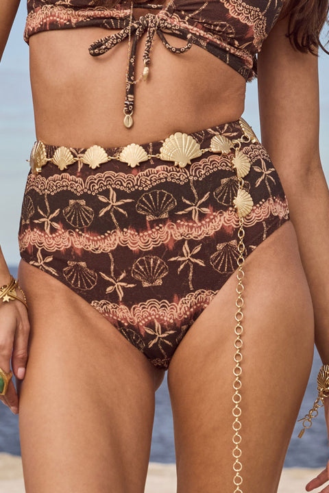 Villa Tropic Chain Belt - Gold