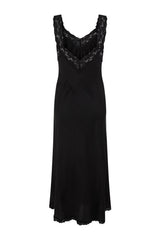 Vina Lace Slip Dress - Midnight