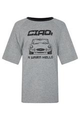 Warm Hello Racer Tee - Grey