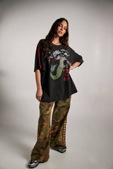 The Very Oversized Zebra Dreams Tee - Black