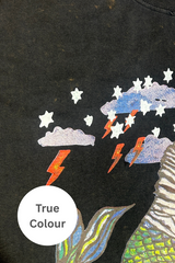 The Very Oversized Zebra Dreams Tee - Black