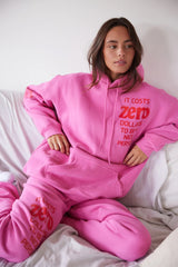 It Costs $0.00 To Be A Nice Person Hoodie - Pink