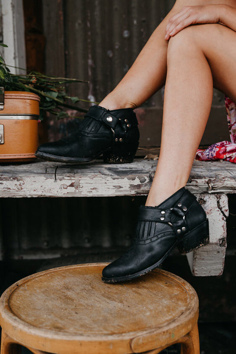 Dawn till Dusk Leather Ankle Boot