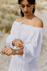 Noosa Off The Shoulder Tunic - White