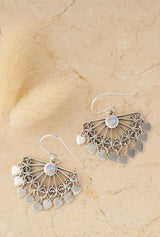 Lovers Chandelier Moonstone Earrings