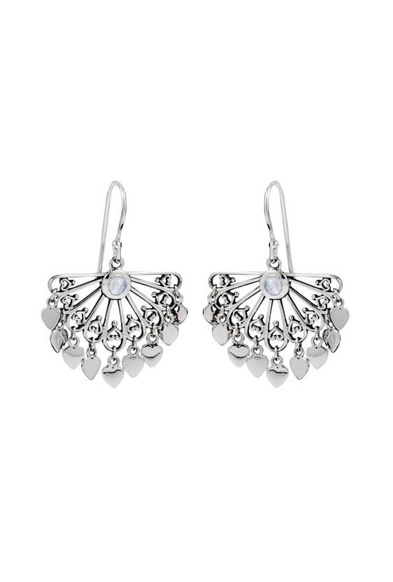 Lovers Chandelier Moonstone Earrings